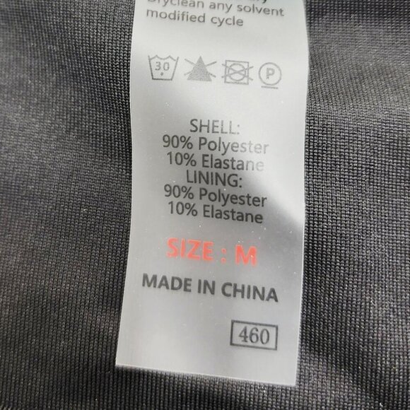 Two-Piece Green Textured High-Waisted Bikini Set Gold Accent  Size M Womens - Picture 2 of 5